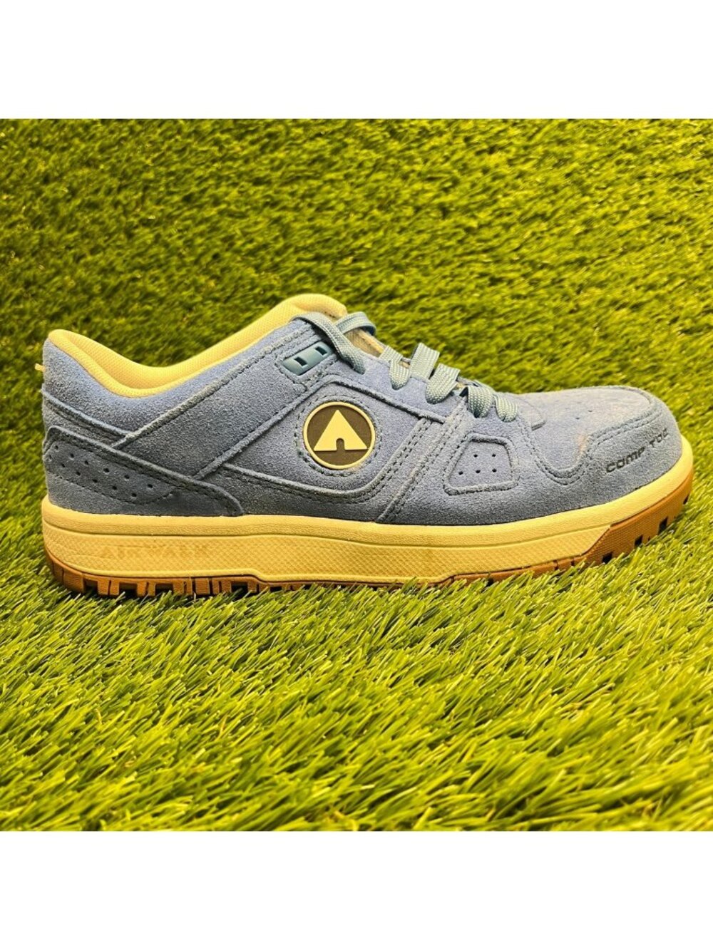 Airwalk Mongo Low Womens Size 7.5D Blue White Composite Toe Safety Work Shoes